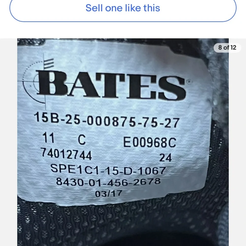 Black Leather Shoes Bates Leather Uniform Oxford Shoes E00968C 10D
